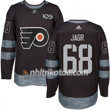 Philadelphia Flyers Trikot Jaromir Jagr 68 1917-2017 100th Anniversary Adidas Schwarz Authentic - Herren